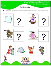 Zıt Kavram Eğitici Kartları